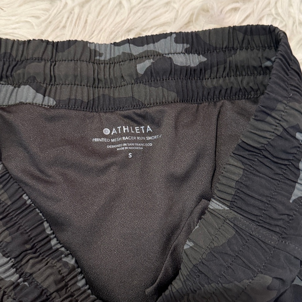 Athleta Mesh Racer Run Mid Rise 4 Short Sz M - Picture 5 of 6